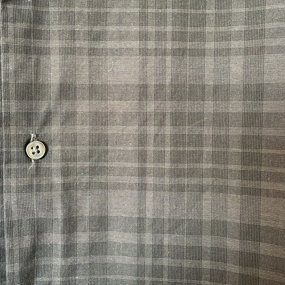 Mens Calvin Klein button down shirt size 18-34/35. Black/grey check. - Picture 4 of 7